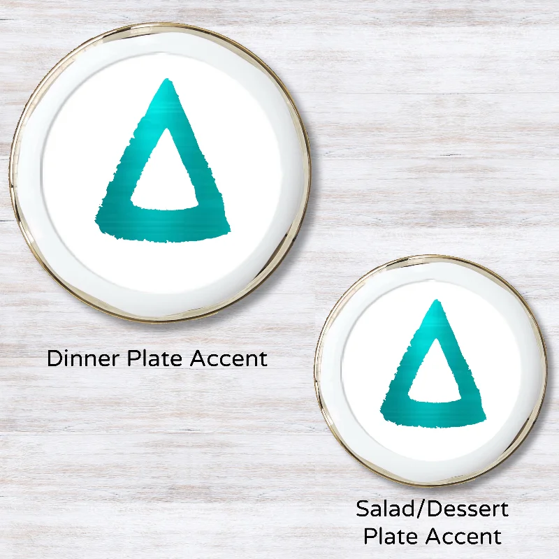 Metallic Teal 5.5 inches round (Salad Plate)