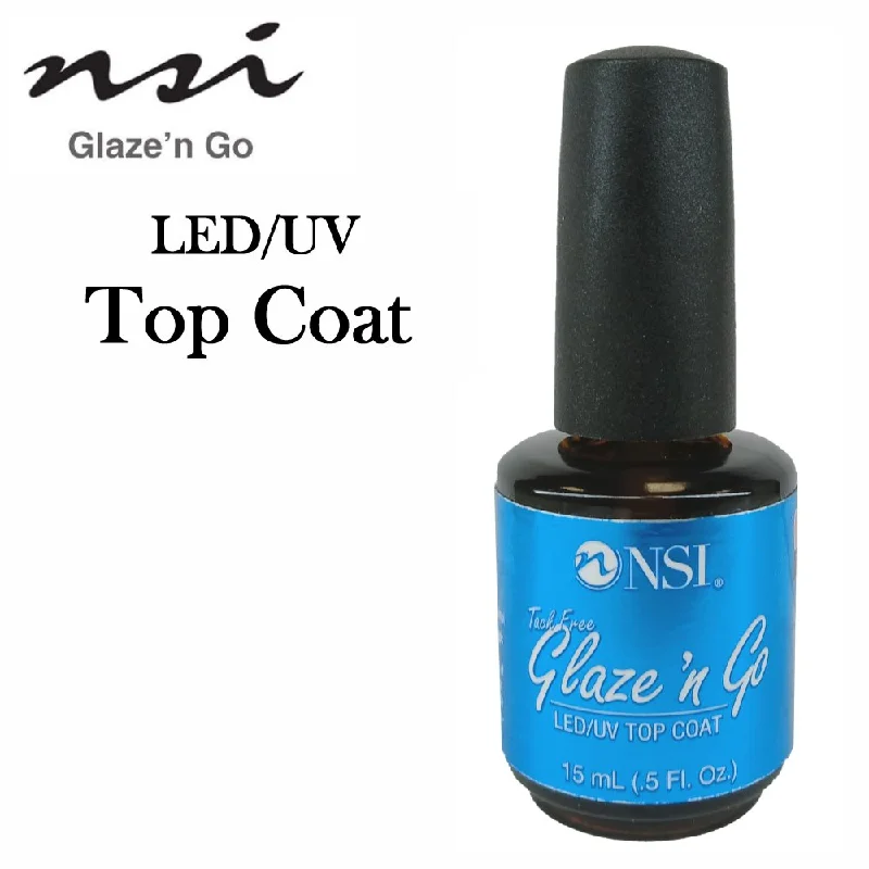 nail polish shipwreck gold-NSI LED/UV Tack Free Top Coat, 0.5 oz