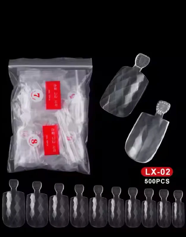 nail repair with beginner-friendly tools-YI LIANG DIAMOND NAIL TIPS EXTENSION FULL COVER/BAG 500PCS