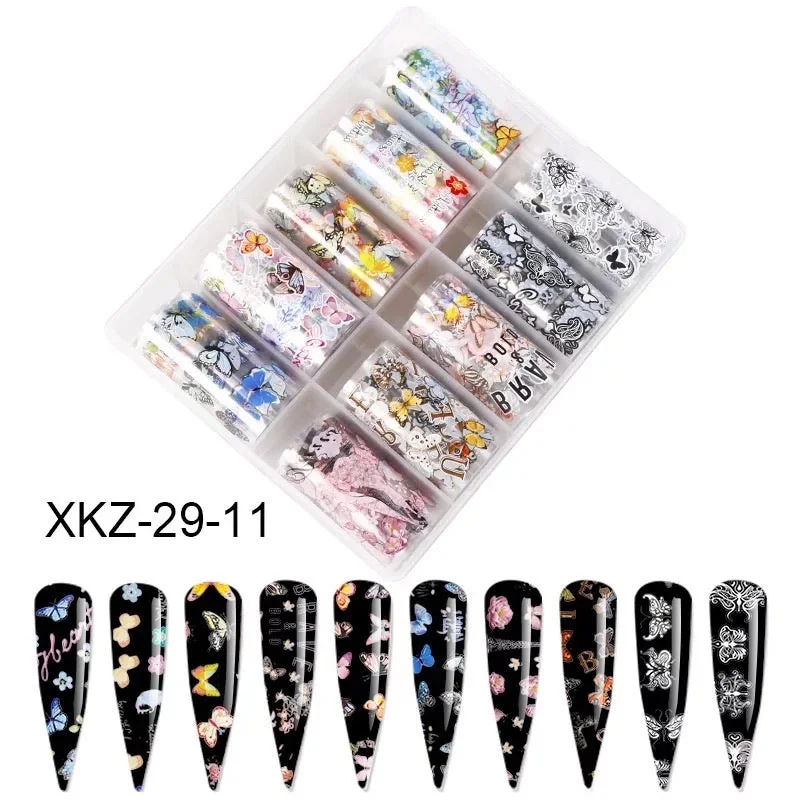 Nail art decoration geek chic-Beautiful Colorful Butterfly XKZ-29-11