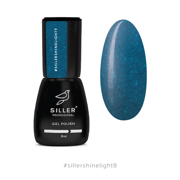 nail polish deep sea-Gel Polish Shine Light №9 8 ml Siller