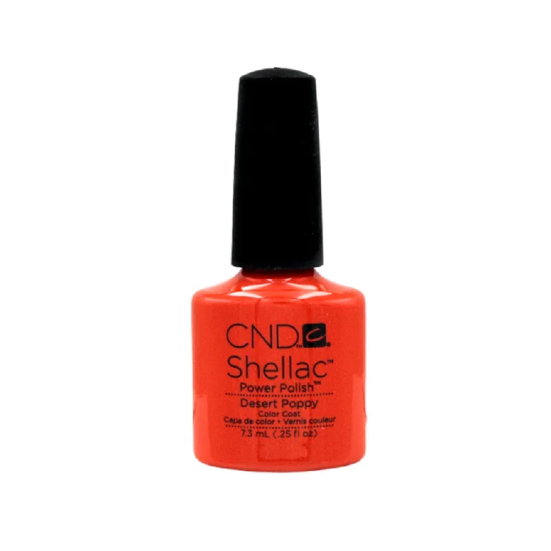 nail polish wax drip-Shellac - Desert Poppy