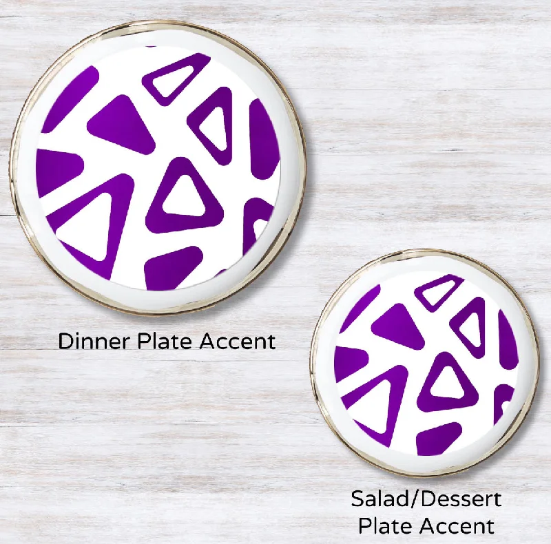 Metallic Purple 5.5 inches round (Salad Plate)