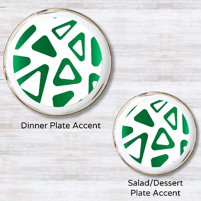 Metallic Green 5.5 inches round (Salad Plate)