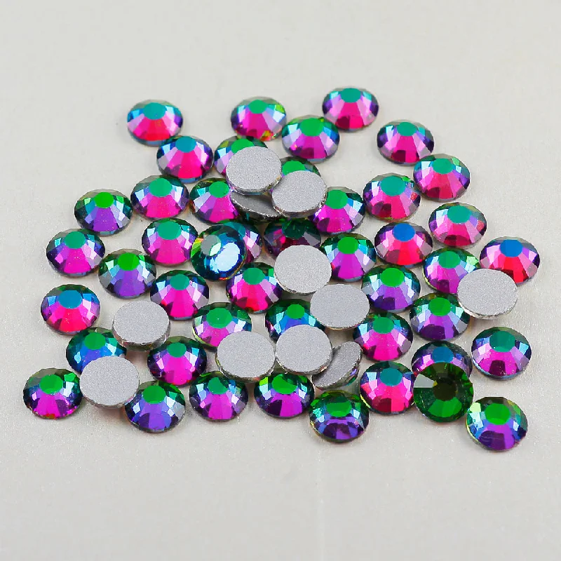 Nail rhinestone day ease-green volcano Yantuo Rhinestones Supplier silver back flatback  Loose Glass Strass  Non Hot Fix Nail Art Rhinestones