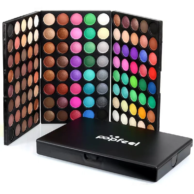 nail repair for nail repair challenges-POPFEEL 120 colors EYESHADOW PALETTE FOR AURA NAIL DESIGNS