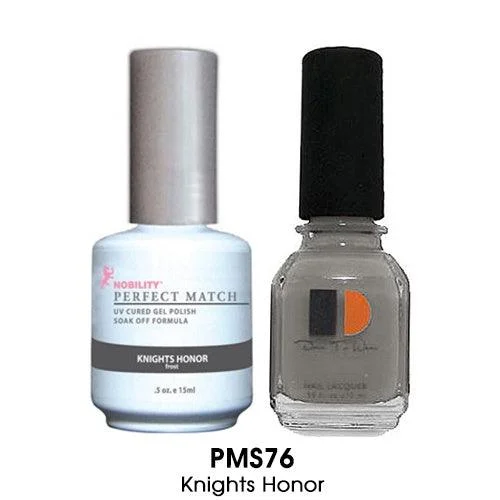 nail polish treasure chest-Perfect Match Gel Duo PMS 076 KNIGHTS HONOR