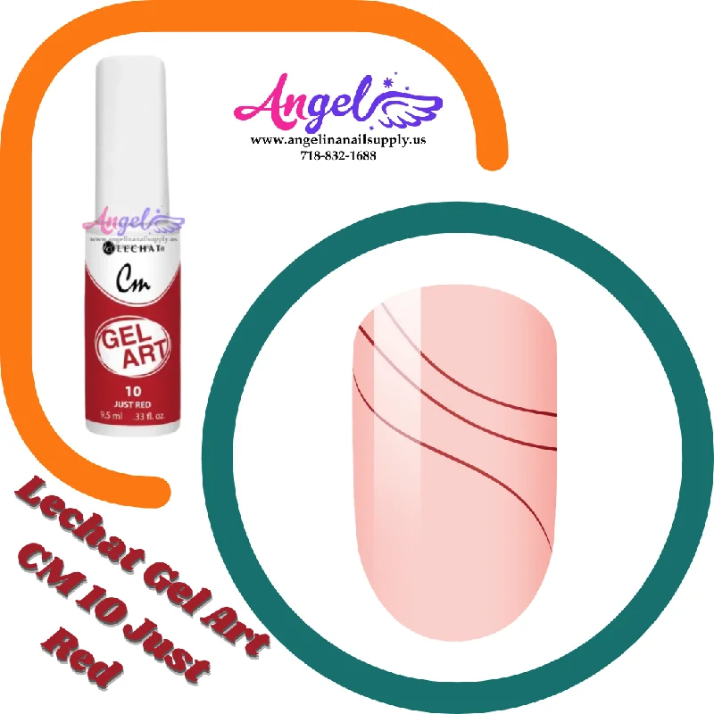 nail polish ginger ale-Lechat Gel Art CM 10 Just Red