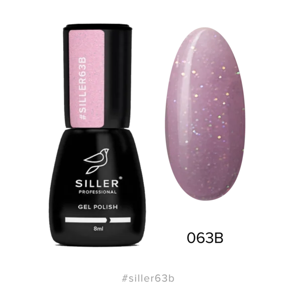 nail polish quartz pink-Gel Polish №63В 8 ml Siller