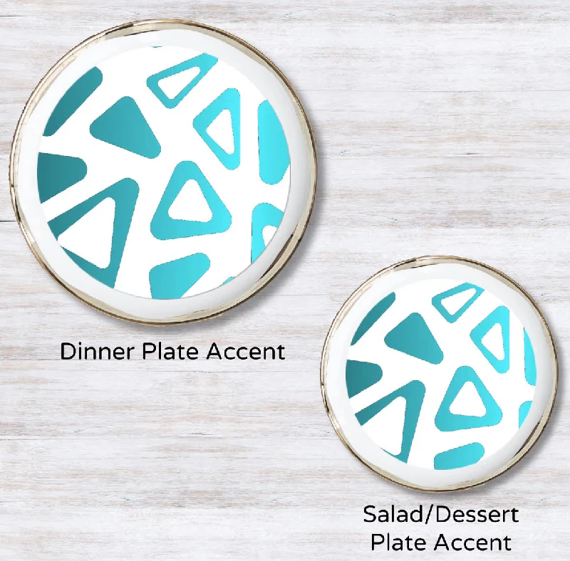 Metallic Teal 5.5 inches round (Salad Plate)