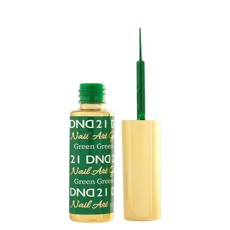 nail polish gold rush-DND Gel Art 21 Green