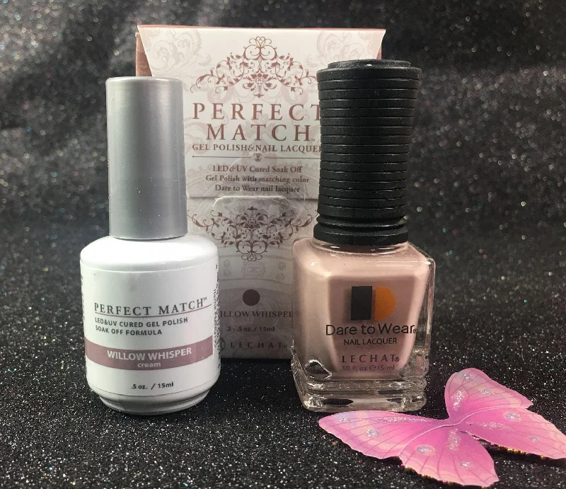 nail polish miso white-Perfect Match Gel Duo PMS 195 WILLOW WHISPER