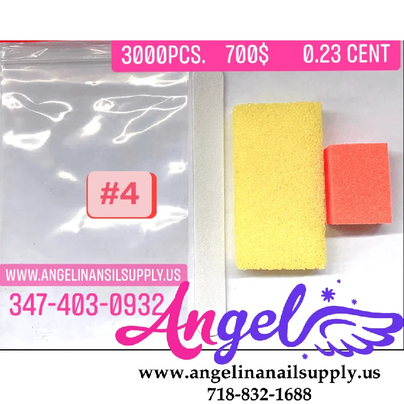 nail polish sugar cube-Angel (#4) - Disposable Manicure Pedicure Kit (3in1)