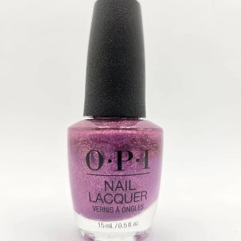 nail repair with DIY gel wraps-OPI NL SR4 - RAINBOWS A GO GO