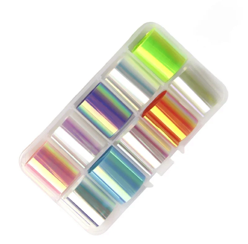 Nail art decoration soda pop-Transfer Foils Box - Glass Effect