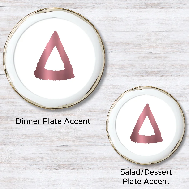 Metallic Pink 5.5 inches round (Salad Plate)