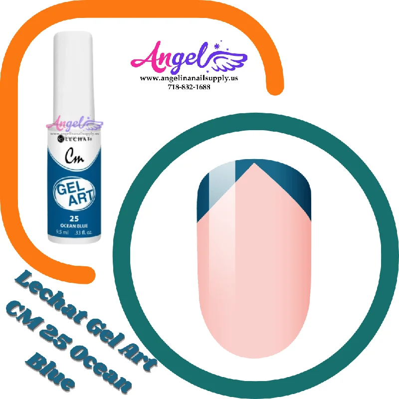 nail polish sweet tooth-Lechat Gel Art CM 25 Ocean Blue