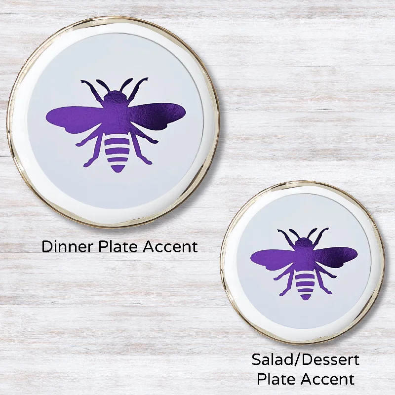 Metallic Purple 5.5 inches round (Salad Plate)