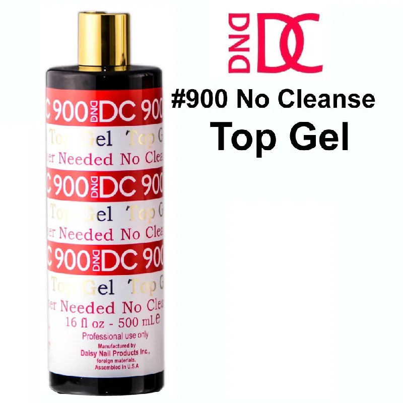 nail polish salt rim-DND DC (900) No Cleanse Top Gel, 16 oz