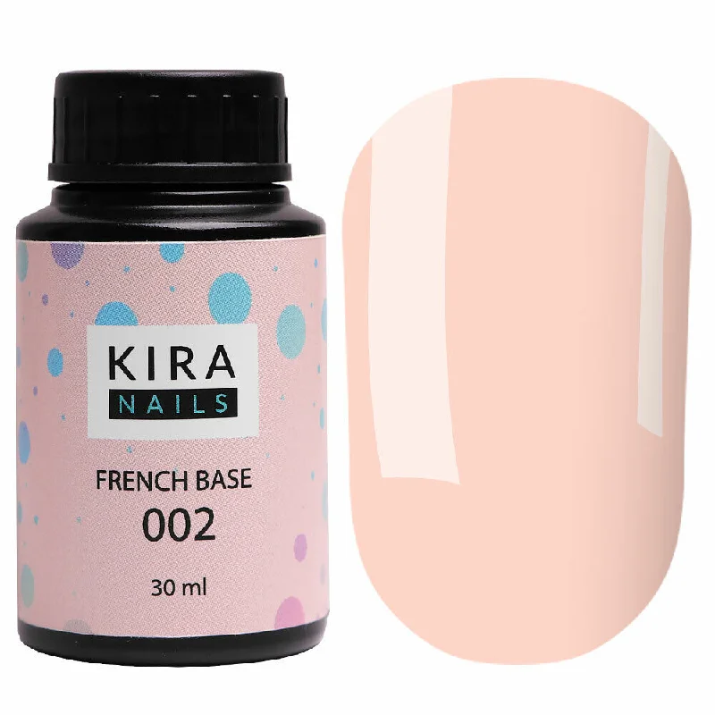 nail repair with nail repair fortifier-Kira Nails  French Base 002 30ml