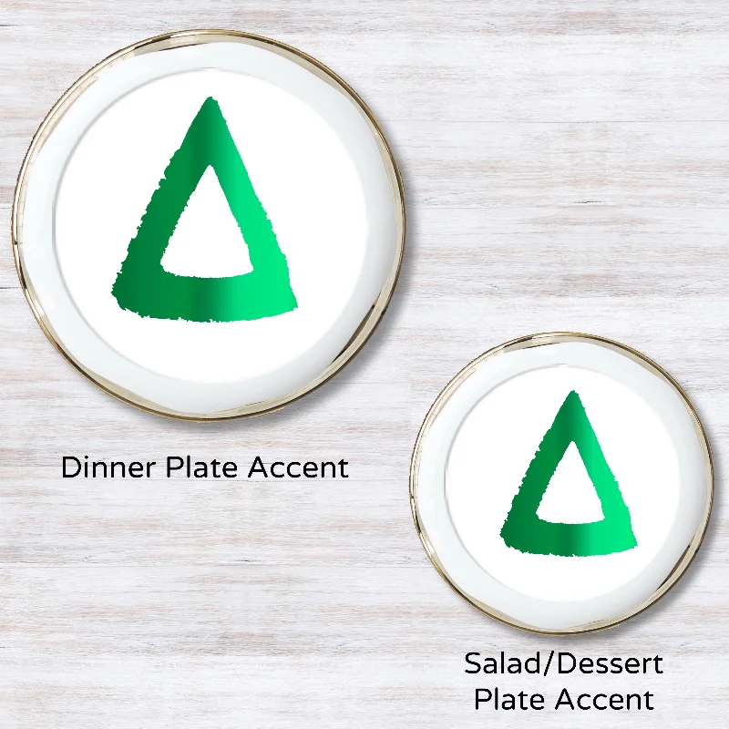 Metallic Green 5.5 inches round (Salad Plate)