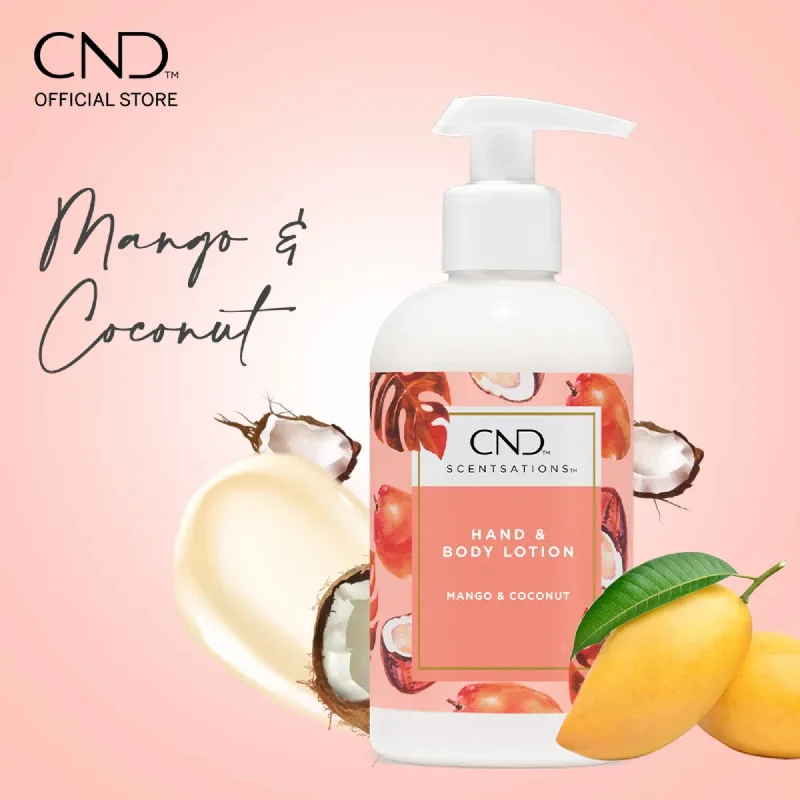 nail polish cotton candy-CND Scentsations Lotion - Mango & Coconut