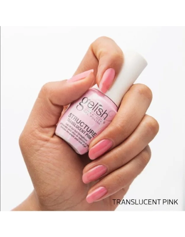 nail repair with nail repair scrub-GELISH STRUCTURE GEL POLISH - TRANSLUCENT PINK