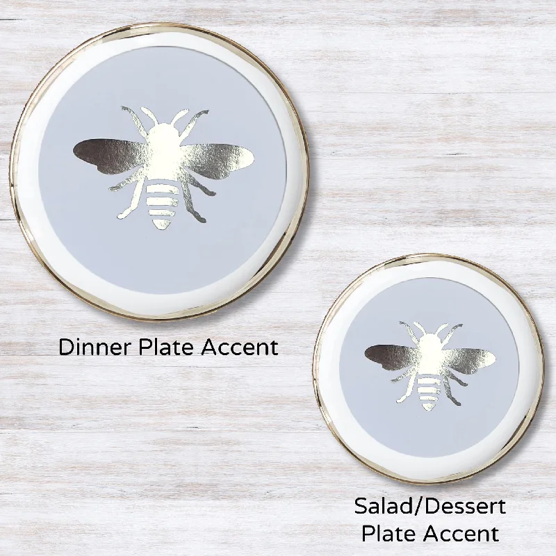 Metallic Silver 5.5 inches round (Salad Plate)