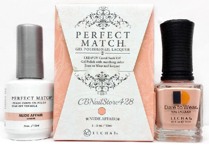 nail polish soy dip-Perfect Match Gel Duo PMS 214 NUDE AFFAIR