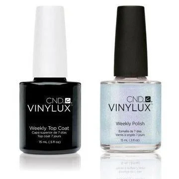 nail polish barnacle white-CND - Vinylux Topcoat & Dazzling Dance 0.5 oz - #179