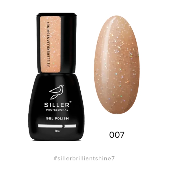 nail polish scones tea-Gel Polish Brilliant Shine №7 8 ml Siller