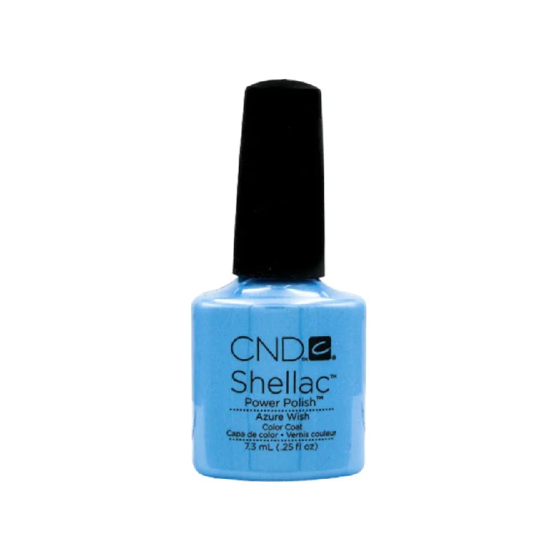 nail polish lemon tea-Shellac - Azure Wish