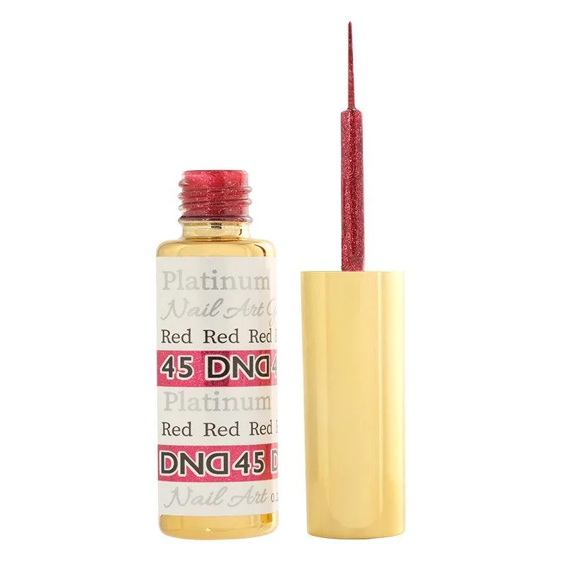 nail polish plateau gold-DND Gel Art 45 Red