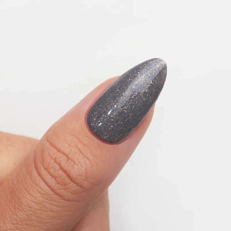 nail polish downpour dark-Steel My Thunder