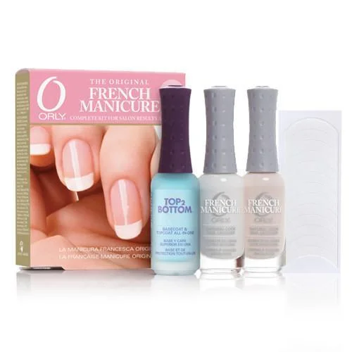 nail polish waterfall mist-Orly French Manicure Kit Pink - #22030