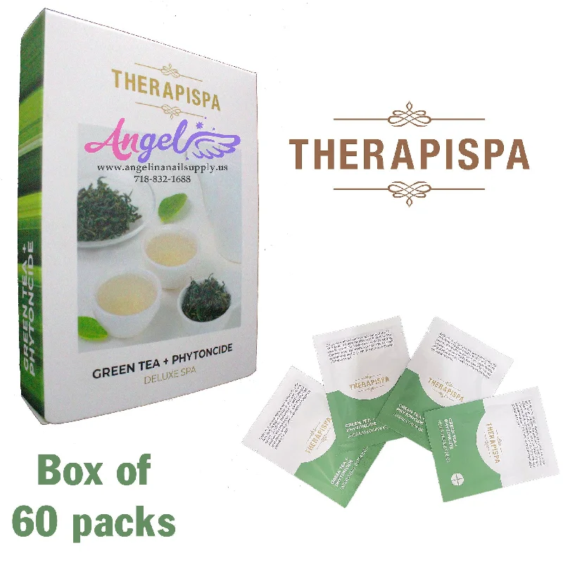 nail polish treasure chest-Therapispa Deluxe Spa | Box/60packs | Green Tea