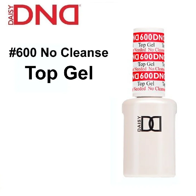 nail polish donut glaze-DND (600) No Cleanse Top Gel, 0.5 oz