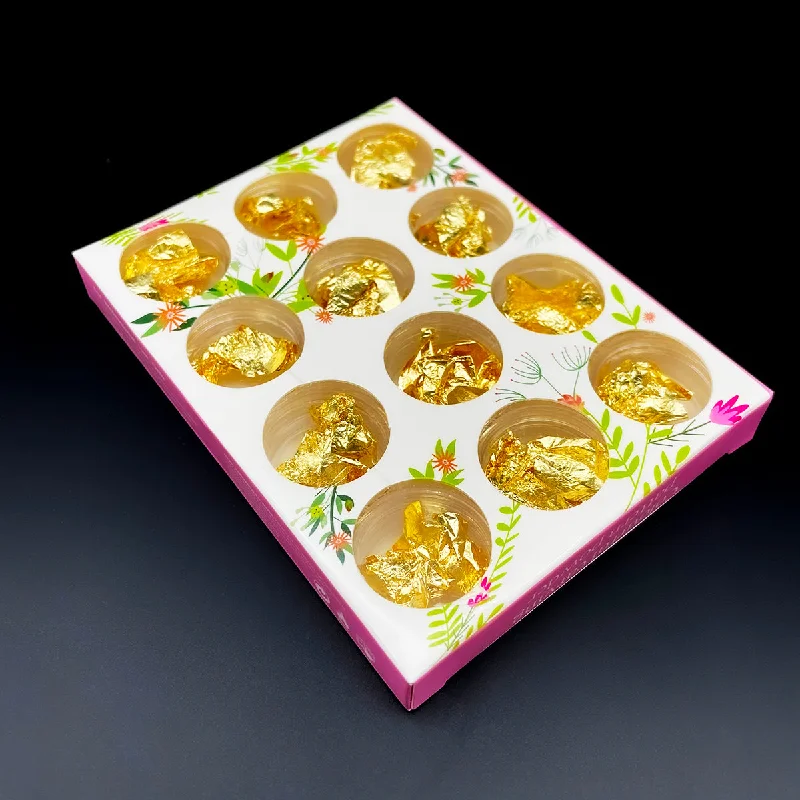 Nail art decoration fairy tale-FOIL GOLD 12PCS / BOX