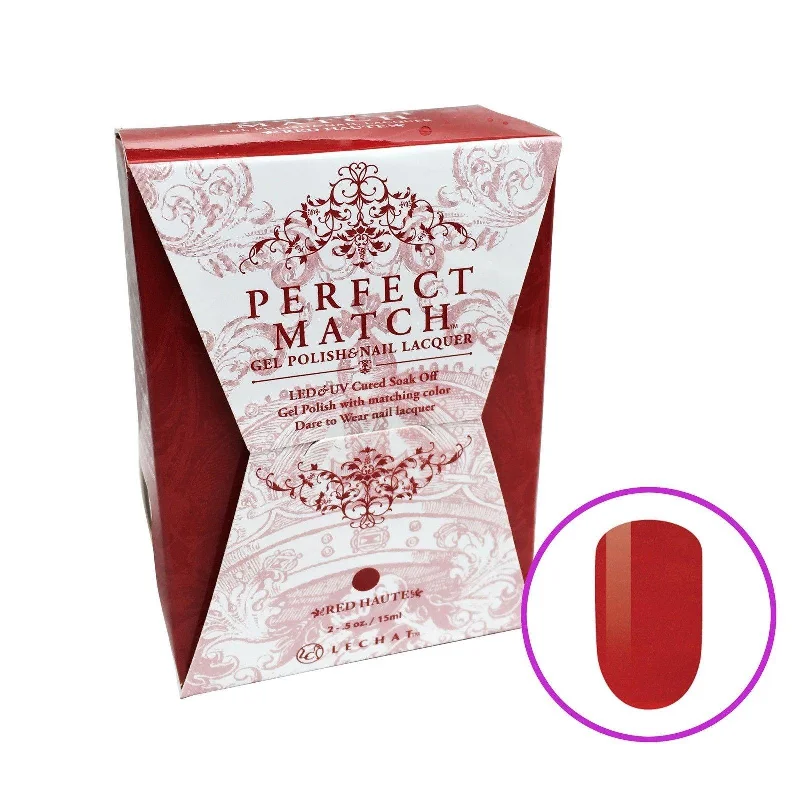 nail polish fish sauce-Perfect Match Gel Duo PMS 189 RED HAUTE