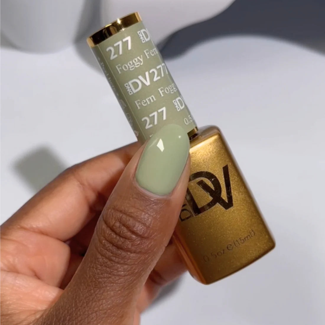 nail polish weekend vibes-DIVA Duo DV277 Foggy Fern