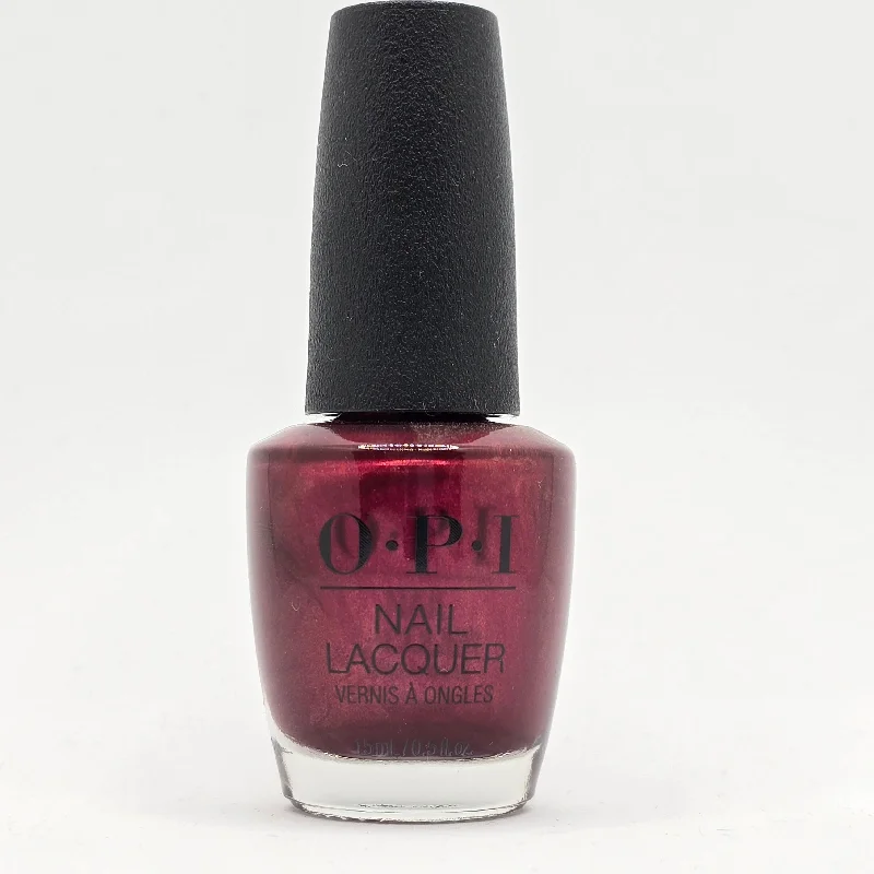 nail repair with non-toxic products-OPI NL F52 - Bogota Blackberry