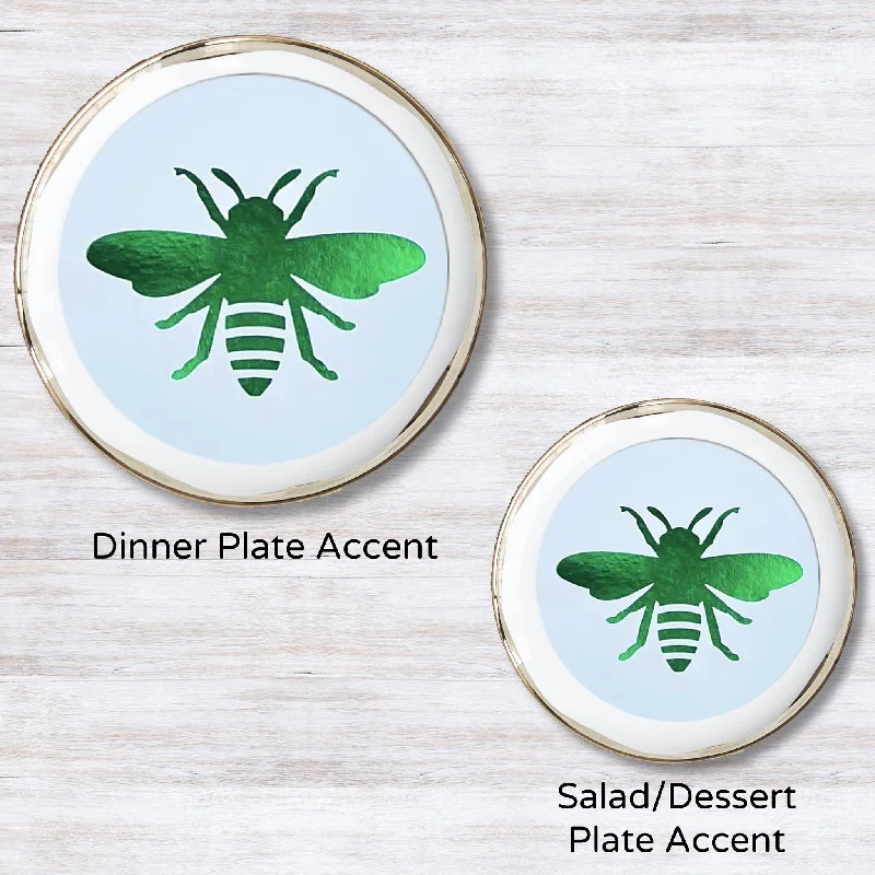 Metallic Green 5.5 inches round (Salad Plate)