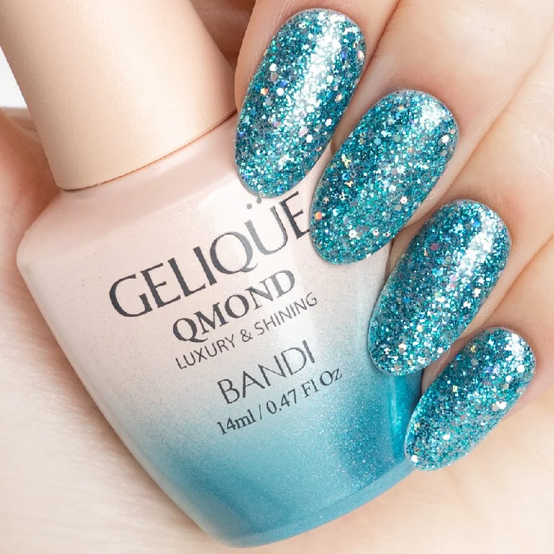 nail polish moonlit dunes-Gelique Qmond - GP453 Sparkling Cyan