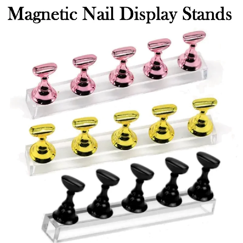 nail polish sleigh ride-Nail Display Stands (Pink or Gold)