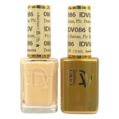 nail polish sailor blue-DIVA Duo DV086 Banana Cream