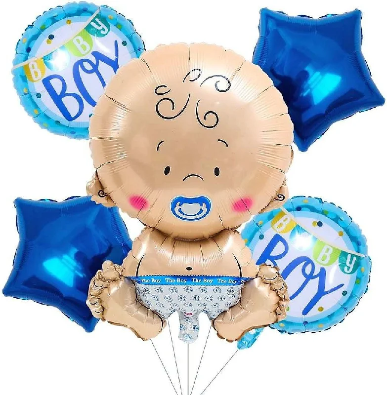 Nail art decoration weekend projects-Foil Balloons (Baby Boy)