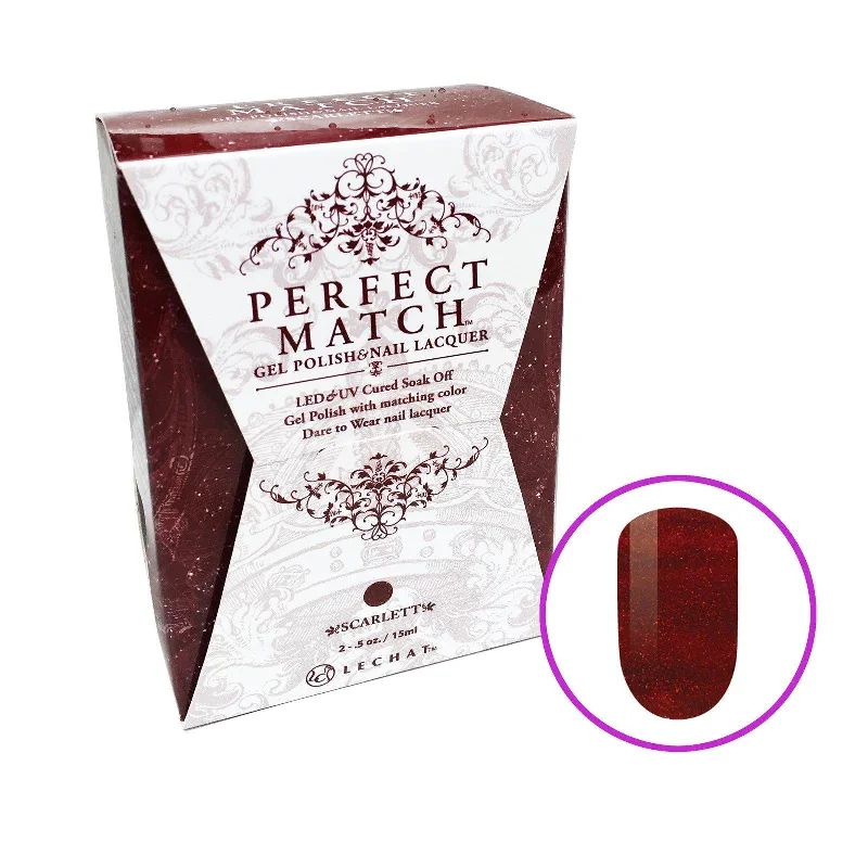 nail polish pho spice-Perfect Match Gel Duo PMS 192 SCARLET