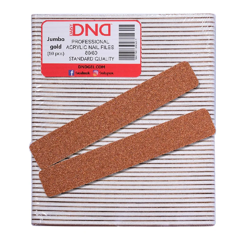 nail repair for nail repair struggles-DND Jumbo File Golden 80/80 grit