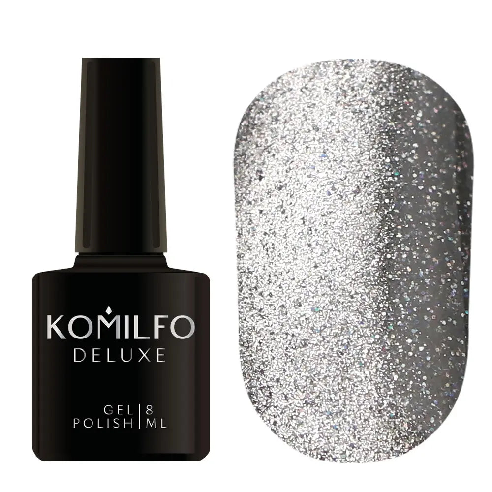 nail repair with nail repair veil-Komilfo Gel Polish Fairytale Cat Eye 001 8 ml