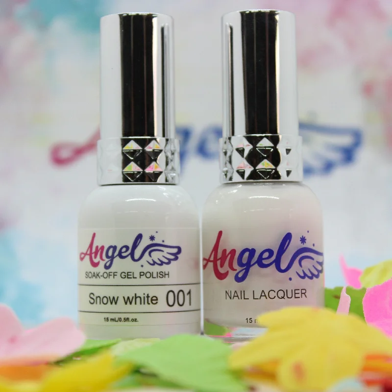 nail polish shrimp pink-Angel Gel Duo G001 SNOW WHITE